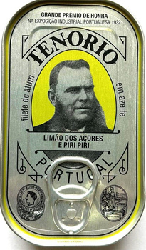 TUŃCZYK FILETY W OLIWIE Z OLIWEK Z CYTRYNĄ I PAPRYCZKĄ PIRI PIRI 120g(78g)