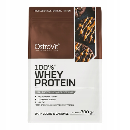 OstroVit 100% Whey Protein 700 g Dark Cookie and caramel