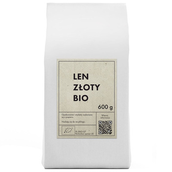 LEN ZŁOTY (SIEMIĘ LNIANE) BIO 600 g - THE PLANET