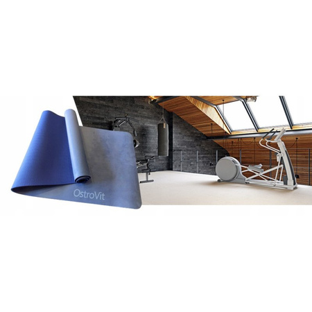 Exercise mat Ostrovit 183 cm x 61 cm blue