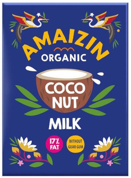 COCONUT MILK - NAPÓJ KOKOSOWY BEZ GUMY GUAR (17 % TŁUSZCZU) BIO 500 ml
