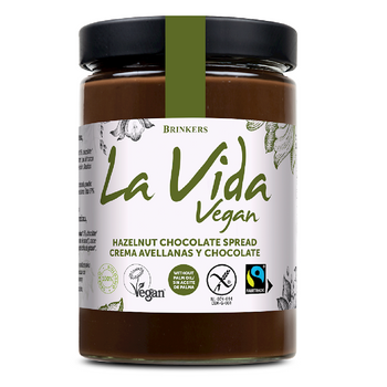 KREM CZEKOLADOWO ORZECHOWY BEZGLUTENOWY FAIR TRADE BIO 600g LA VIDA VEGAN