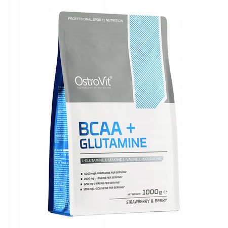 OstroVit BCAA Glutamine 1000 g strawberry-berry