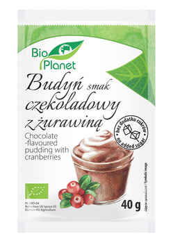 BUDYŃ O  SMAKU CZEKOLADOWYM Z ŻURAWINĄ BIO 40 g - BIO PLANET