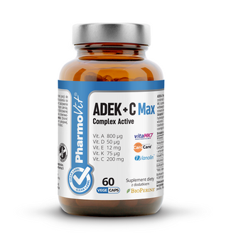 WITAMINA ADEK + WITAMINA C COMPLEX BEZGLUTENOWE 60 KAPSUŁEK - PHARMOVIT
