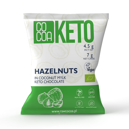 ORZECHY LASKOWE Z OLEJEM MCT BEZ DODATKU CUKRÓW BEZGLUTENOWE 70g