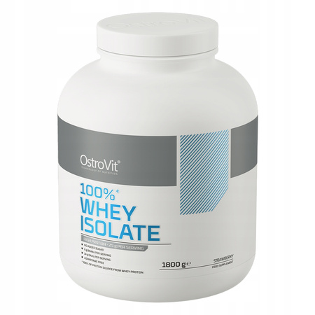 Whey Protein isolate - WPI OstroVit powder 1800 g Strawberry flavour