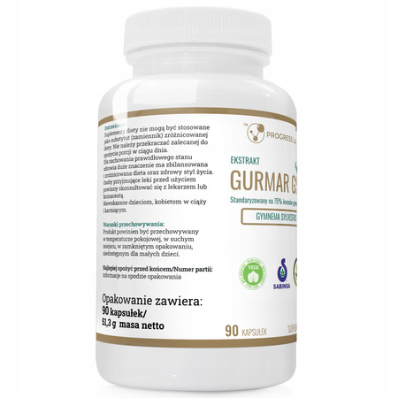 Gurmar GS4 Extract 75% DECREASES APPETITE 90 caps