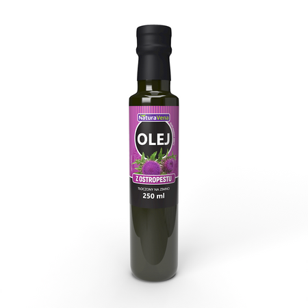 OLEJ Z OSTROPESTU PLAMISTEGO TŁOCZONY NA ZIMNO 250 ml - NATURAVENA