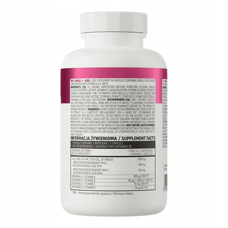 OstroVit Omega 3 acids + Vitamins ADEK omega-3 acids 127 g 90 ml