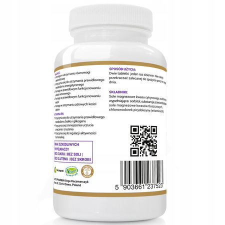 Diet supplement Alto Pharma Magnez Strong B6 magnesium pills 120 pcs