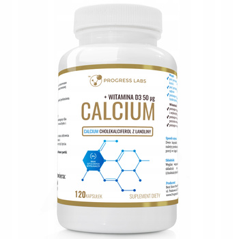 Diet supplement Progress Labs Calcium Witamina D3 capsules 120 pcs