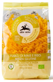 MAKARON (KUKURYDZIANO - RYŻOWY) ŚWIDERKI BEZGLUTENOWY BIO 250 g - ALCE NERO