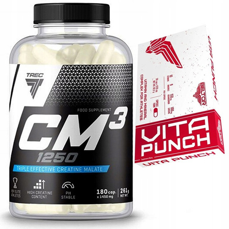 Jabłczan kreatyny Trec Nutrition CM3 180 kaps.