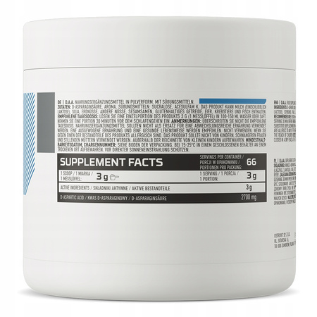 Supplement DAA powder OstroVit Raspberry 200 g