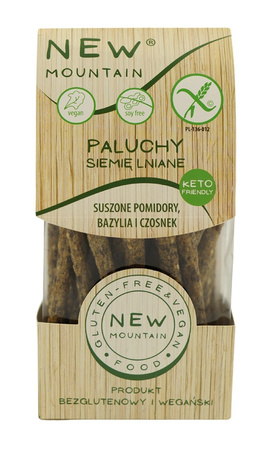 PALUCHY Z SIEMIENIEM LNIANYM,POMIDORAMI,CZOSNKIEM I BAZYLIĄ BEZGLUTEN 200g 