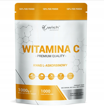 Dietary supplement Wish Pharmaceuticals l-ascorbic acid 1 kg powder