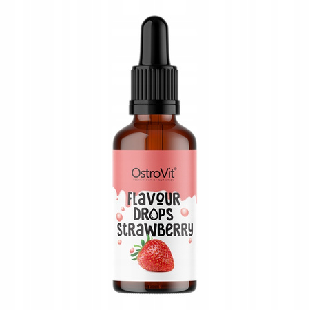 OstroVit Aroma Food Additive Strawberry 30ml FLAVOR DROPS WITHOUT SUGAR