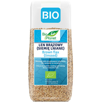 LEN BRĄZOWY (SIEMIĘ LNIANE) BIO 200 g - BIO PLANET