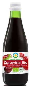 SOK Z ŻURAWINY NFC BEZGLUTENOWY BIO 300 ml - BIOFOOD