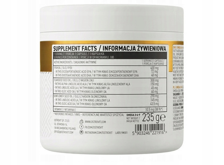 Dietary supplement OstroVit Omega 3-6-9 180 capsules