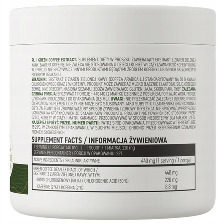 OSTROVIT VEGE GREEN COFFEE EXTRACT 100 g