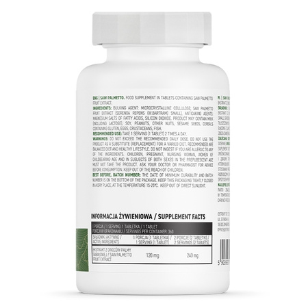 OstroVit Sabalow Palm VEGE 360 tabs SAW PALMETTO