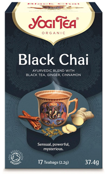 HERBATA CZARNA Z IMBIREM I CYNAMONEM BIO (17 x 2,2 g) 37,4 g - YOGI TEA
