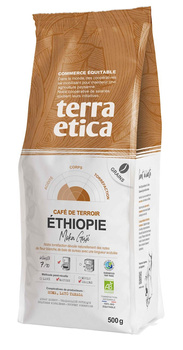 KAWA ZIARNISTA ARABICA 100 % MOKA GUJI ETIOPIA  BIO 500 g - TERRA ETICA