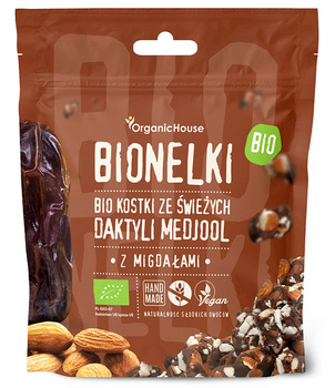 KOSTKI DAKTYLOWE Z MIGDAŁAMI BEZGLUTENOWE BIO 50 g - ORGANICHOUSE