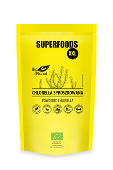 CHLORELLA SPROSZKOWANA BIO 600 g - BIO PLANET SUPERFOODS
