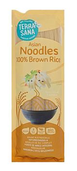 MAKARON (RYŻOWY RAZOWY) NOODLE SPAGHETTI BEZGLUTENOWY BIO 250 g - TERRASANA