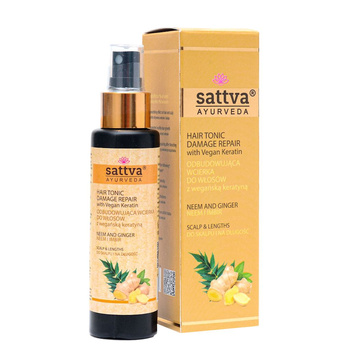 WCIERKA DO SKÓRY GŁOWY ODBUDOWUJĄCA NEEM & IMBIR 100ml SATTVA AYURVEDA