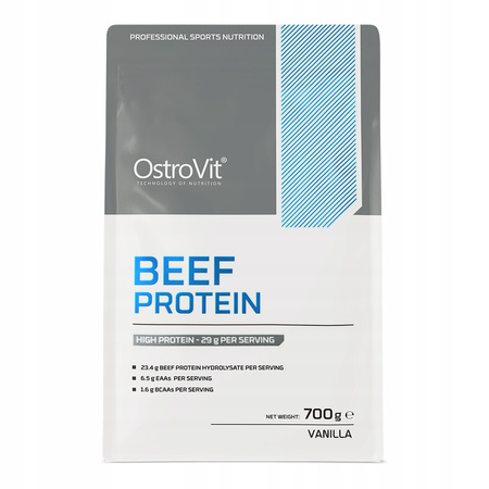 OstroVit BEEF protein supplement powder 700 g, vanilla flavor