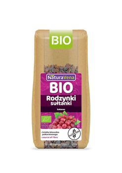 RODZYNKI SUŁTANKI BEZGLUTENOWE BIO 200 g - NATURAVENA