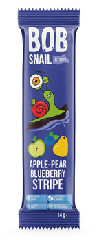 PRZEKĄSKA STRIPE JABŁKO-GRUSZKA-BORÓWKA BEZ CUKRÓW BEZGLUTENOWA 14 g