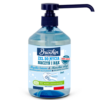 ŻEL DO MYCIA NACZYŃ I RĄK NA BAZIE MYDŁA LNIANEGO I ALG MORSKICH ECO 500ml