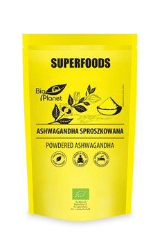 ASHWAGANDHA SPROSZKOWANA BIO 150 g - BIO PLANET SUPERFOODS