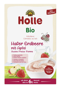 KASZKA OWSIANA TRUSKAWKA JABŁKO BEZ DODATKU CUKRÓW OD 6 MIES 250g HOLLE