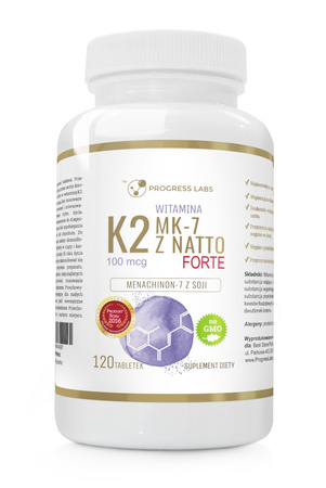 Progress Labs dietary supplement Vitamin K2 MK-7 vitamin tablets 120 pcs.