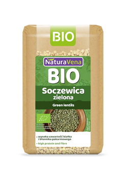 SOCZEWICA ZIELONA BIO 400 g - NATURAVENA