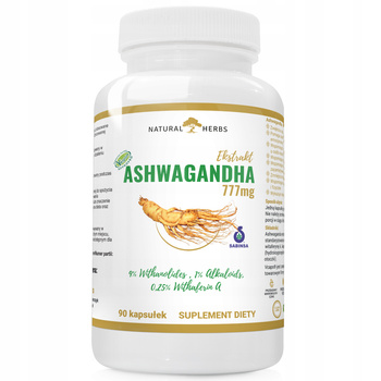 Ashwagandha 777mg OVERCOME STRESS AND FATIGUE BETTER CONCENTRATION 90 caps