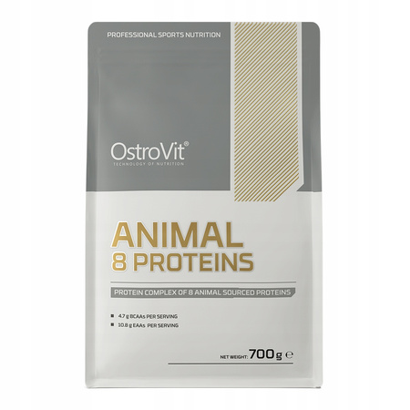 OstroVit Animal 8 Proteins 700 g Whey WPC WPI Protein Isolate Starwberry