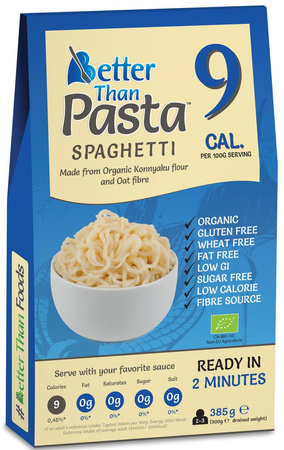MAKARON (KONJAC) SPAGHETTI BEZGLUTENOWY BIO 385 g (300 g) 