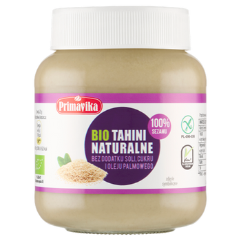 TAHINI (PASTA SEZAMOWA) BEZGLUTENOWE BIO 350 g - PRIMAVIKA