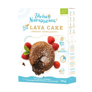MIESZANKA NA CIASTO FONDANT CZEKOLADOWY (LAVA CAKE) BEZGLUTENOWA BIO 241g