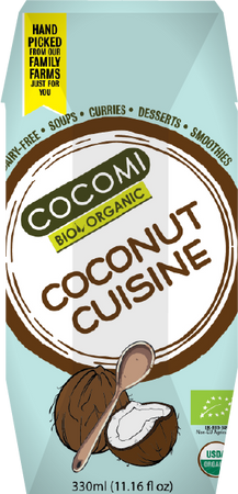COCONUT MILK NAPÓJ KOKOSOWY BEZ GUMY GUAR(17%TŁUSZCZU)BIO 330ml COCOMI