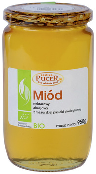 MIÓD AKACJOWY  BIO 950 g - PASIEKA PUCER