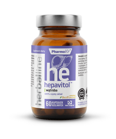 KAPSUŁKI NA WĄTROBĘ (HEPAVITOL) BEZGLUTENOWE 60 szt. - PHARMOVIT 