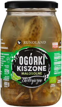OGÓRKI KISZONE MAŁOSOLNE BIO 820 g (460 g) - RUNOLAND